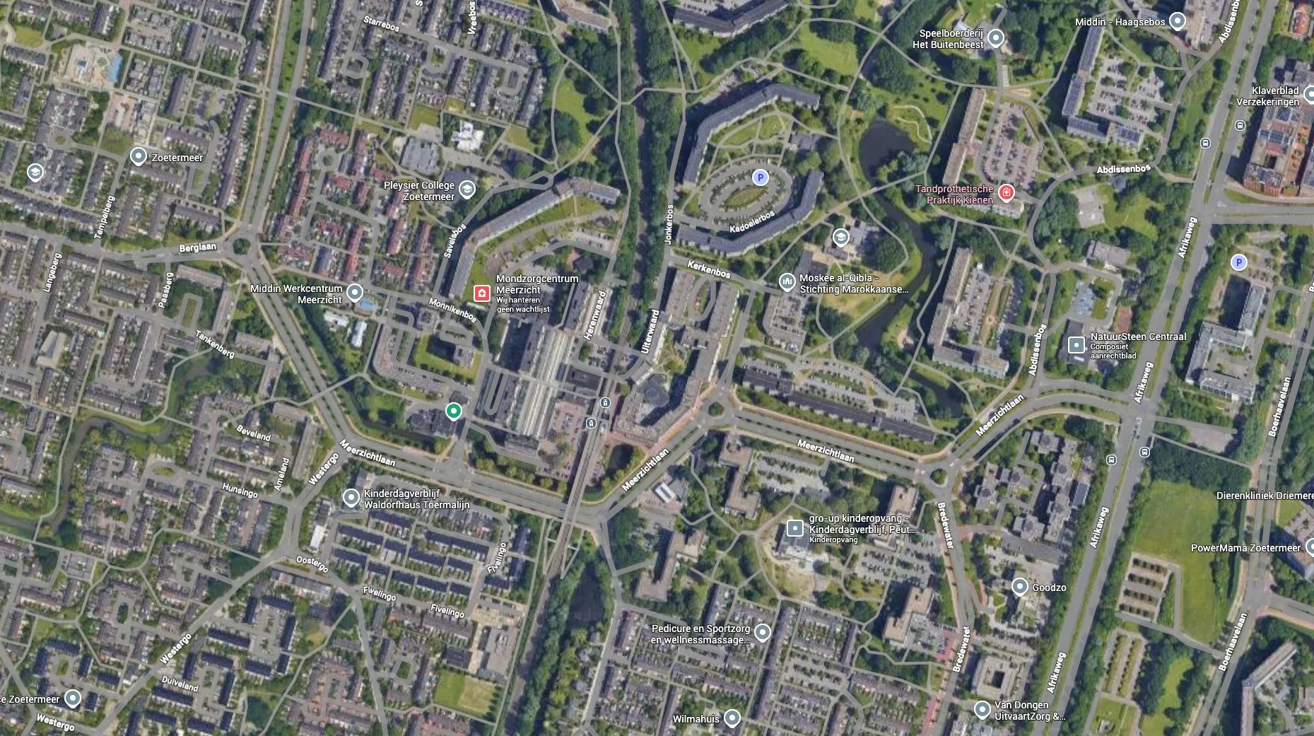 Omgeving locatie map
